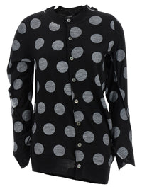 JUNYA WATANABE Junya Watanabe Women Polka Dot Maxi Cardigan