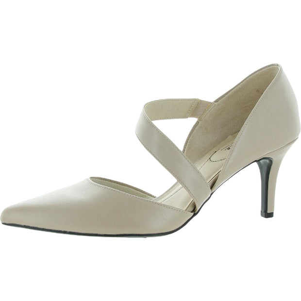 Suki Womens Padded Insole Slip On D'Orsay Heels