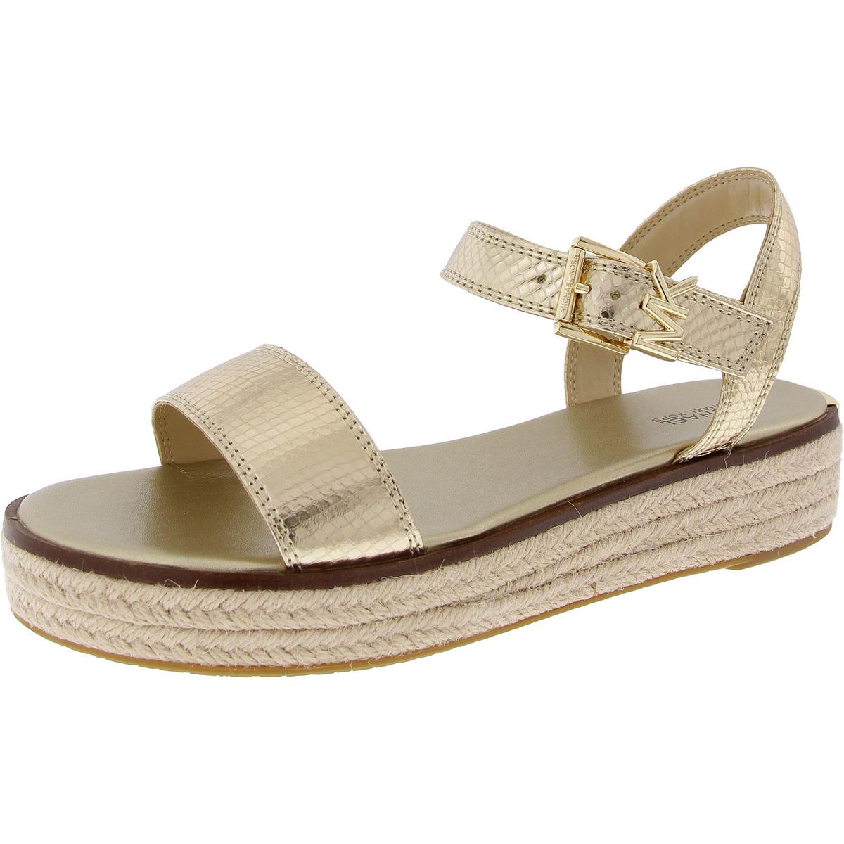 Richie Womens Leather Platform Espadrilles