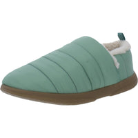 Tranquil Womens Nylon Faux Fur Lined Loafer Slippers