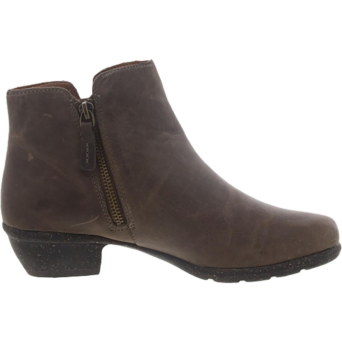 Wilrose Frost Womens Leather Zip Up Ankle Boots