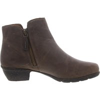 Wilrose Frost Womens Leather Zip Up Ankle Boots