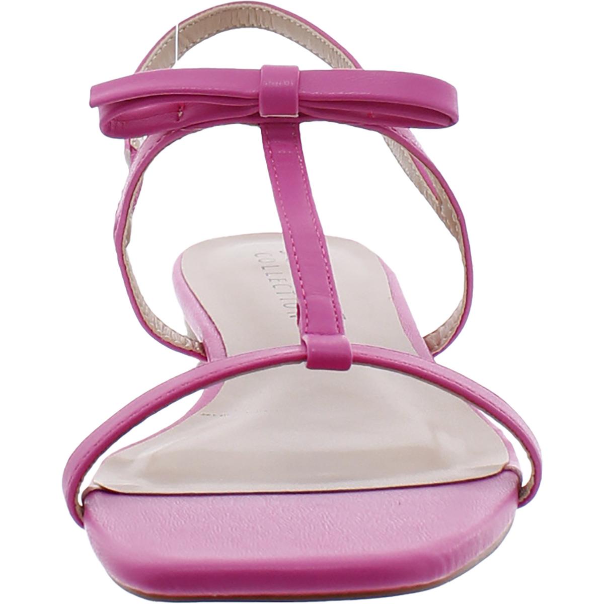 Womens Rounded Toe Strappy Ankle Strap