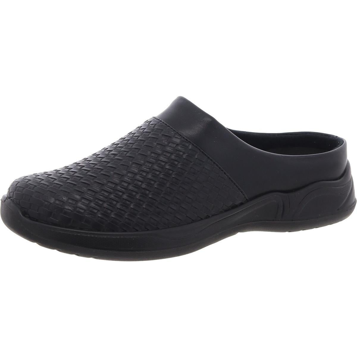Janalee Womens Comfort Insole Faux Leather Slip-On Sneakers