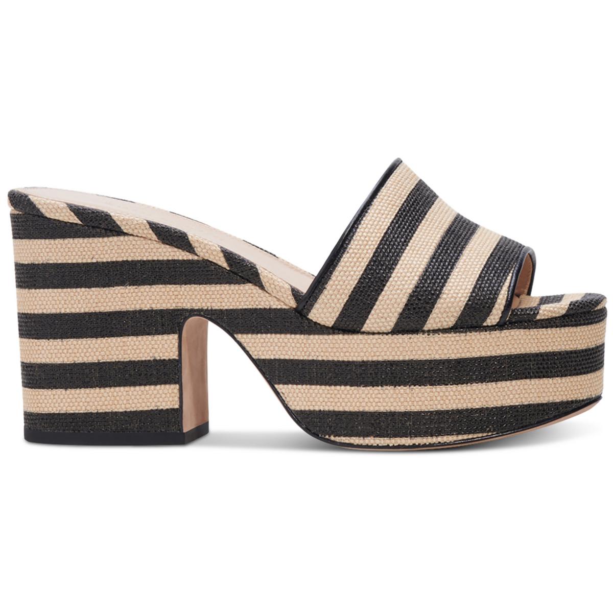 Ibiza Womens Printed Canvas Platform Sandals