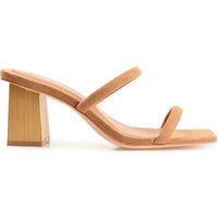 Henrietta Womens Textured Manmade Slide Sandals