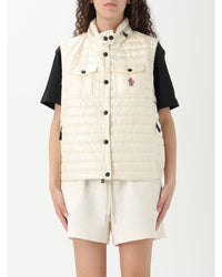 Moncler Maya Down Vest Lightweight Packable Women White Jackets 2 White