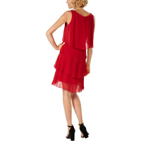 Womens Chiffon Sleeveless Cocktail And Party Dress