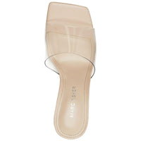 Danria Womens Solid Peep-Toe Heels
