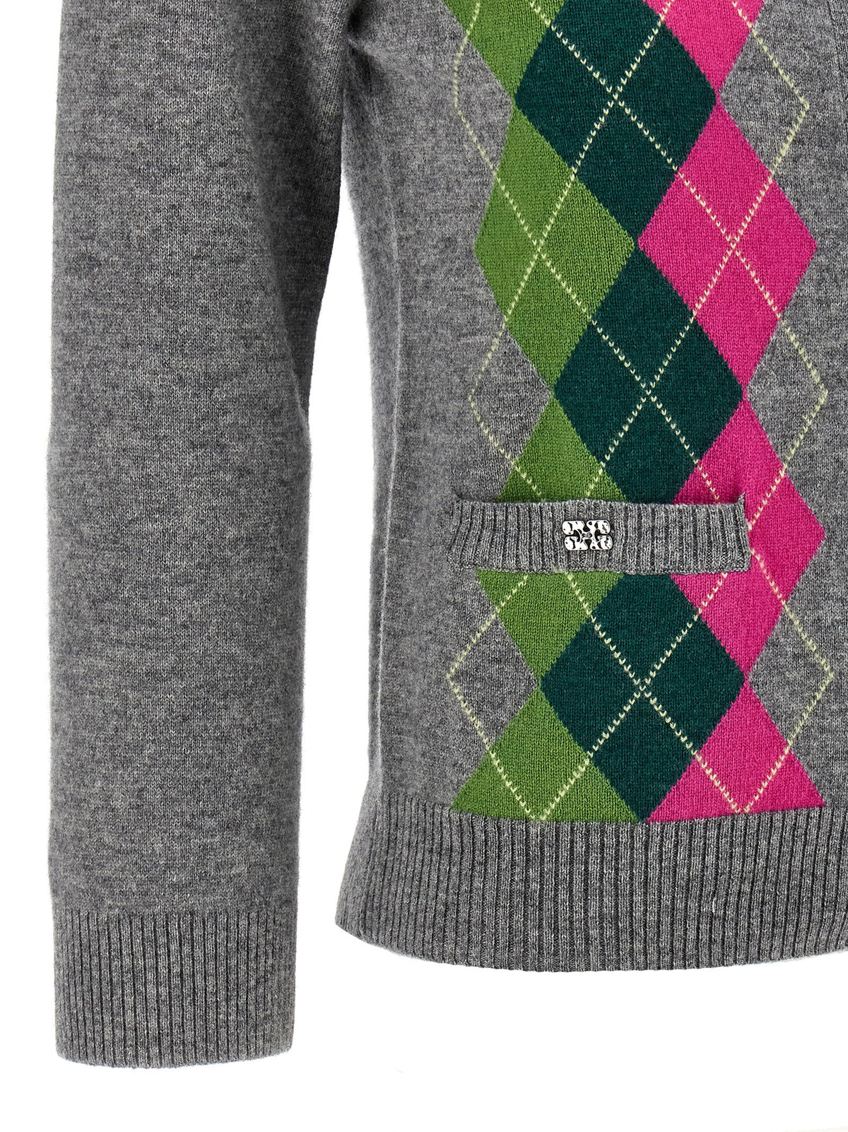 Ganni Women 'Grey Check' Cardigan