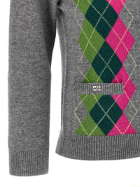 Ganni Women 'Grey Check' Cardigan