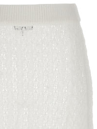 Ganni Women 'Shiny Pointelle Knit' Skirt