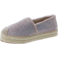 Samara Womens Rhinestone Slip On Espadrilles Rhinestones