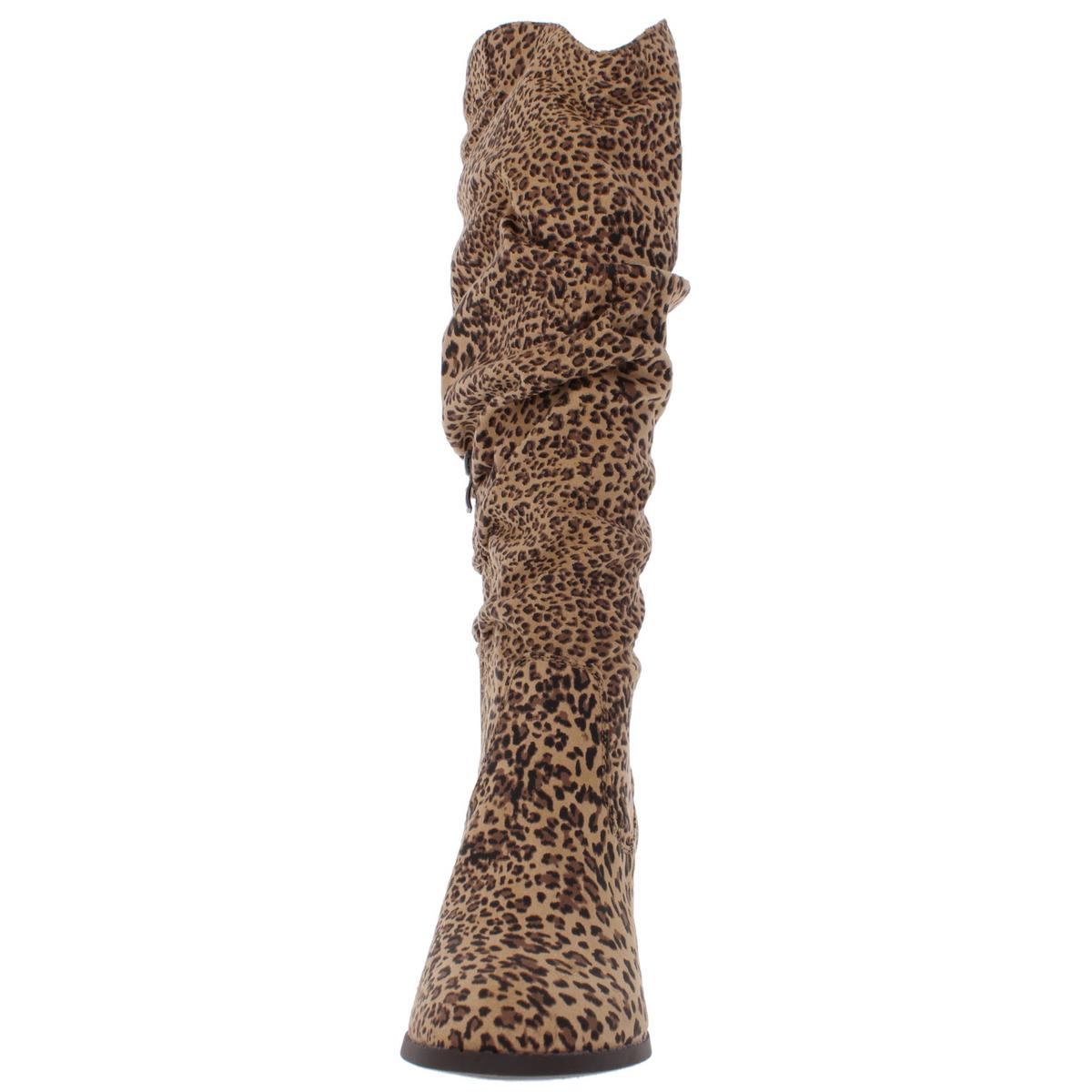 Aneil Womens Faux Suede Knee-High Boots