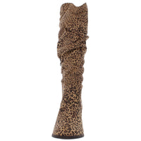 Aneil Womens Faux Suede Knee-High Boots