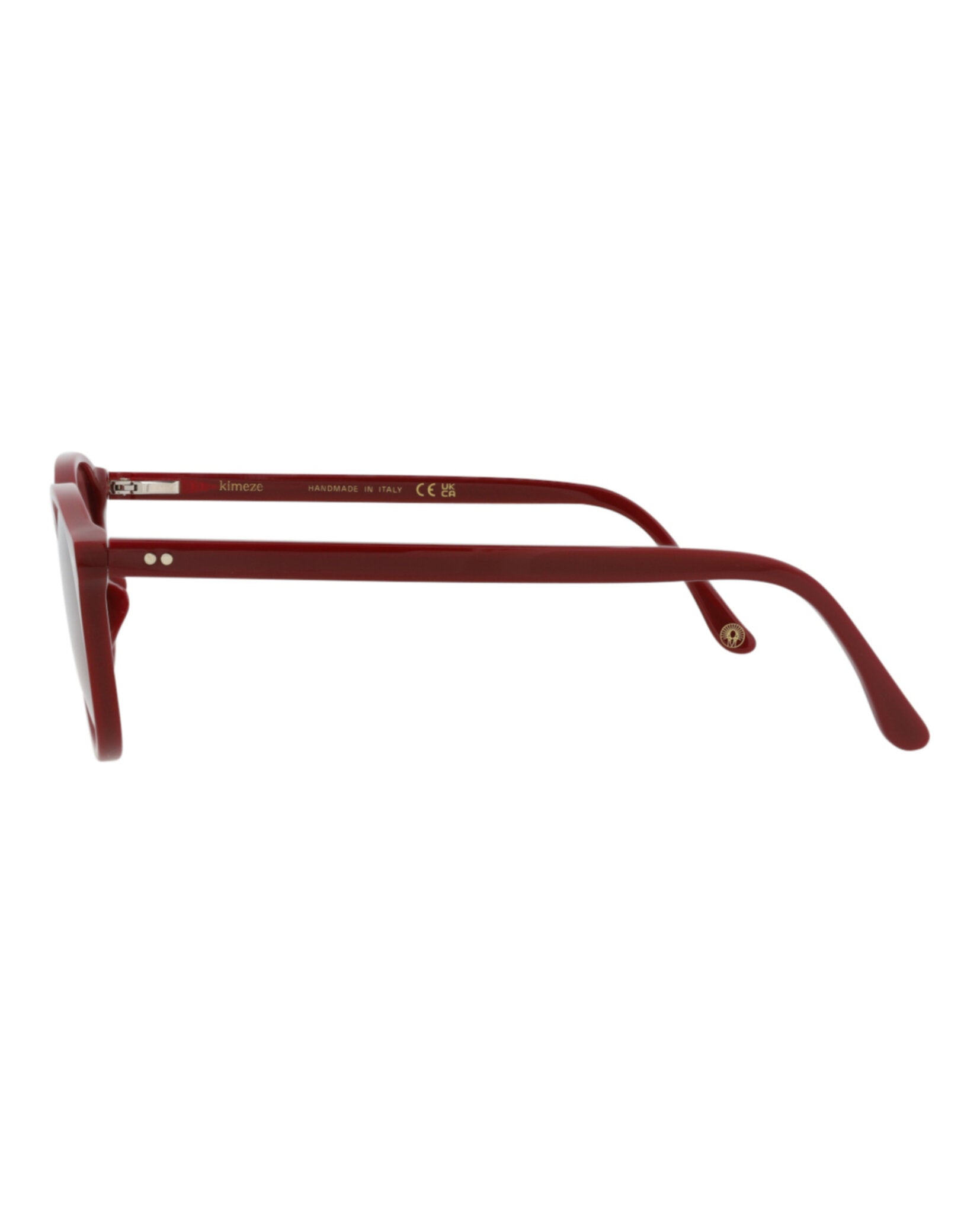 Kimeze Unisex Round/Oval Red Red Red Fashion Designer Eyewear