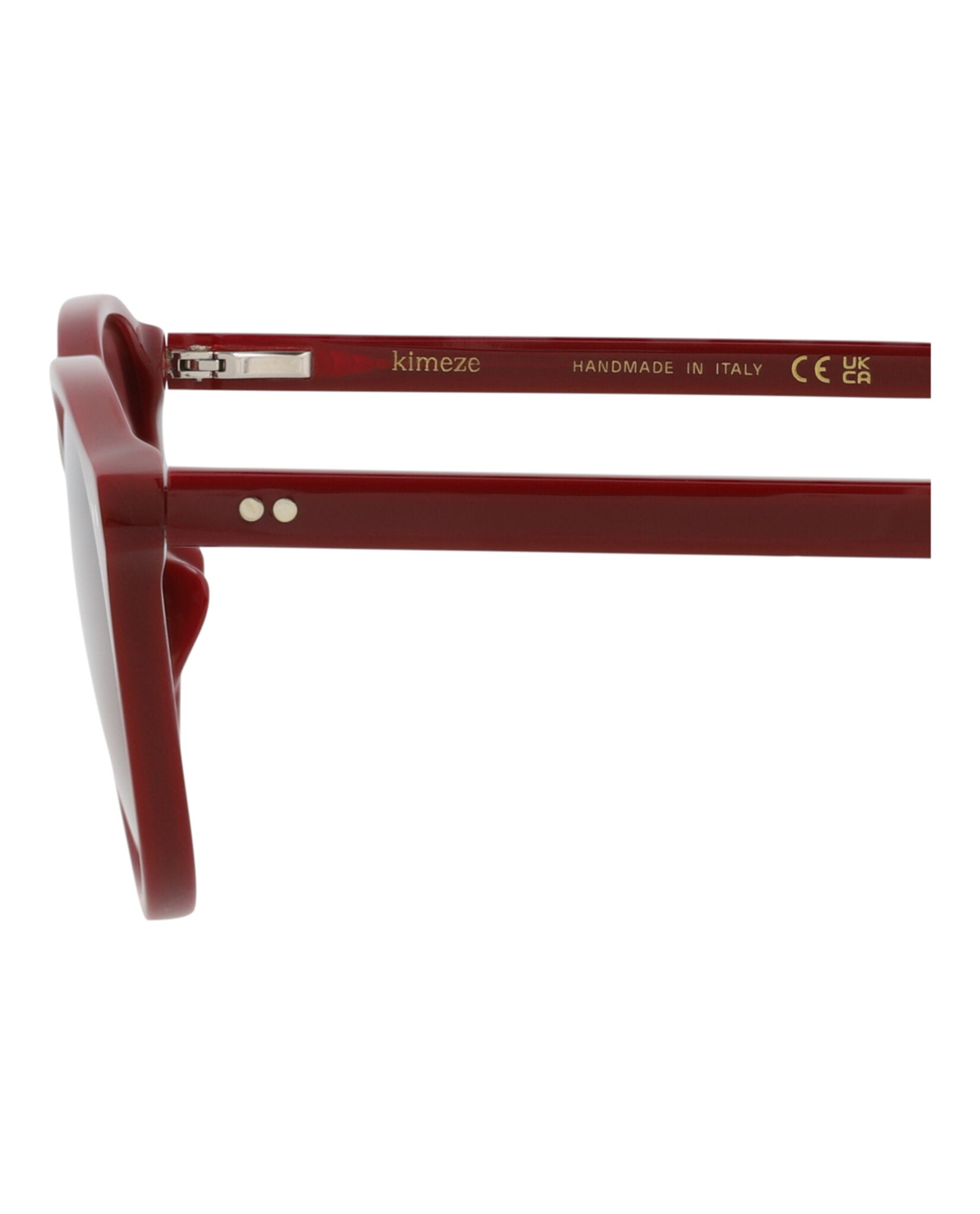 Kimeze Unisex Round/Oval Red Red Red Fashion Designer Eyewear