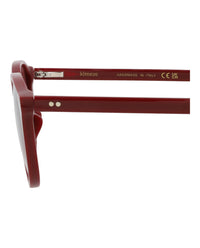 Kimeze Unisex Round/Oval Red Red Red Fashion Designer Eyewear