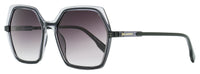 Karl Lagerfeld Hexagonal Sunglasses KL6083S 009 Transparent Gray 56mm Transparent Gray