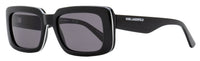 Karl Lagerfeld Rectangle Sunglasses KL6101S 001 Black 54mm Black
