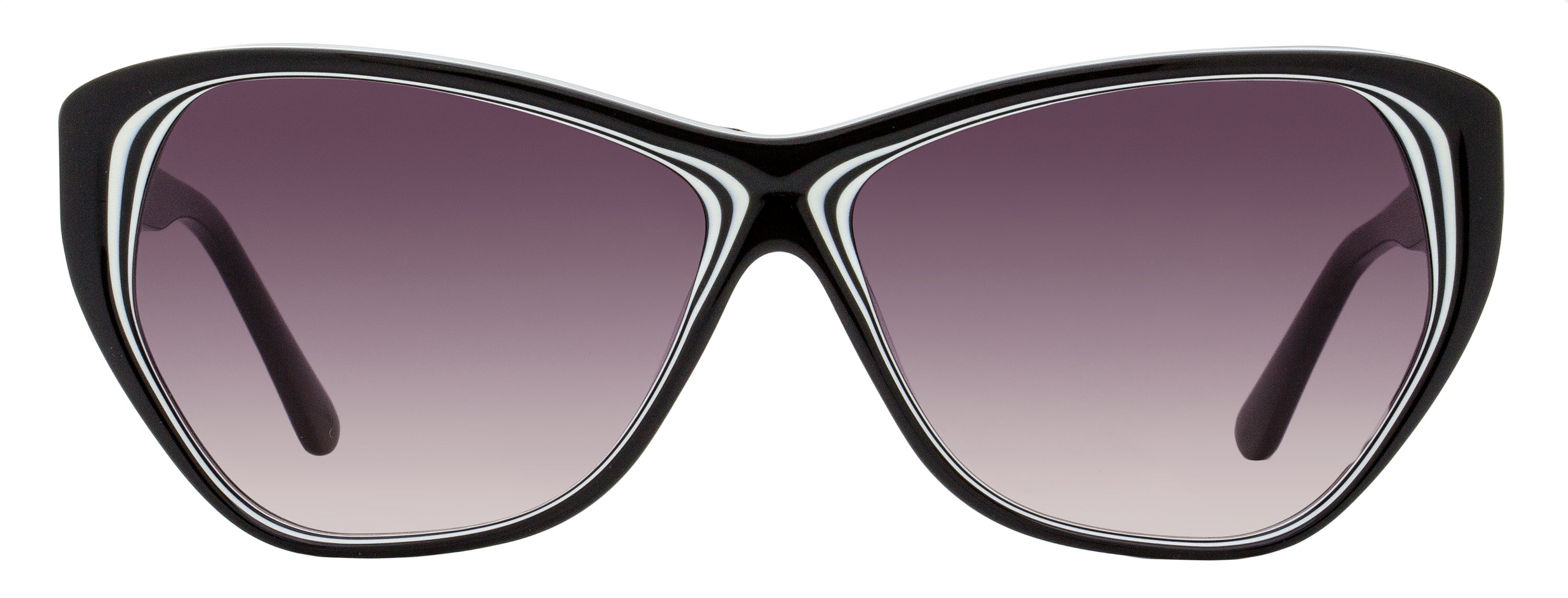 Karl Lagerfeld Cat Eye Sunglasses KL6103S 006 Black/White 58mm