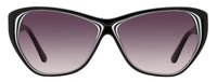 Karl Lagerfeld Cat Eye Sunglasses KL6103S 006 Black/White 58mm