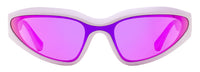 Karl Lagerfeld Narrow Shield Sunglasses KL6128S 516 Metallic Lilac 69mm