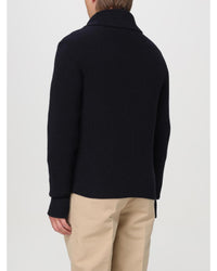Tom Ford Shawl Collar Wool Cardigan Men Blue
