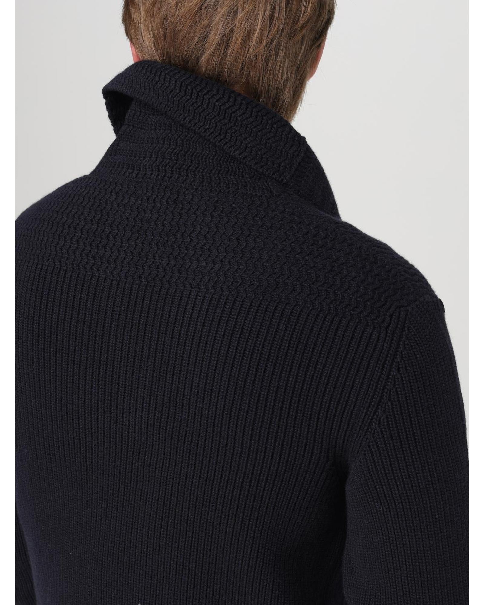 Tom Ford Shawl Collar Wool Cardigan Men Blue