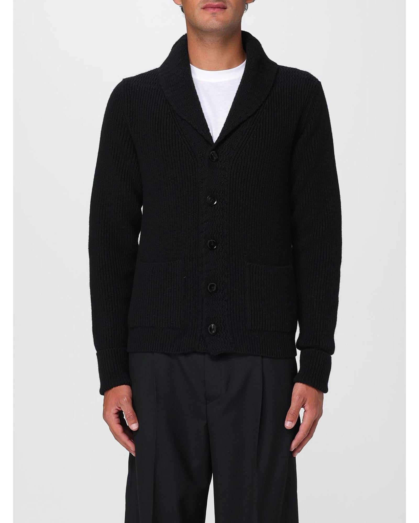 Tom Ford Knit Cardigan Shawl Collar Men Black