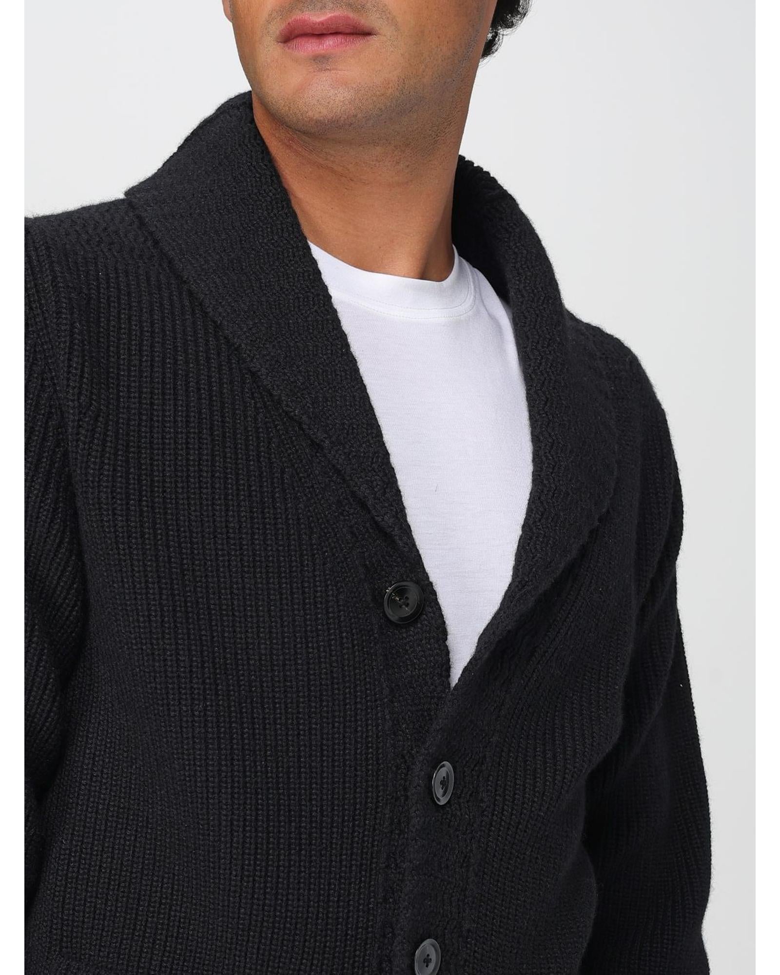 Tom Ford Knit Cardigan Shawl Collar Men Black