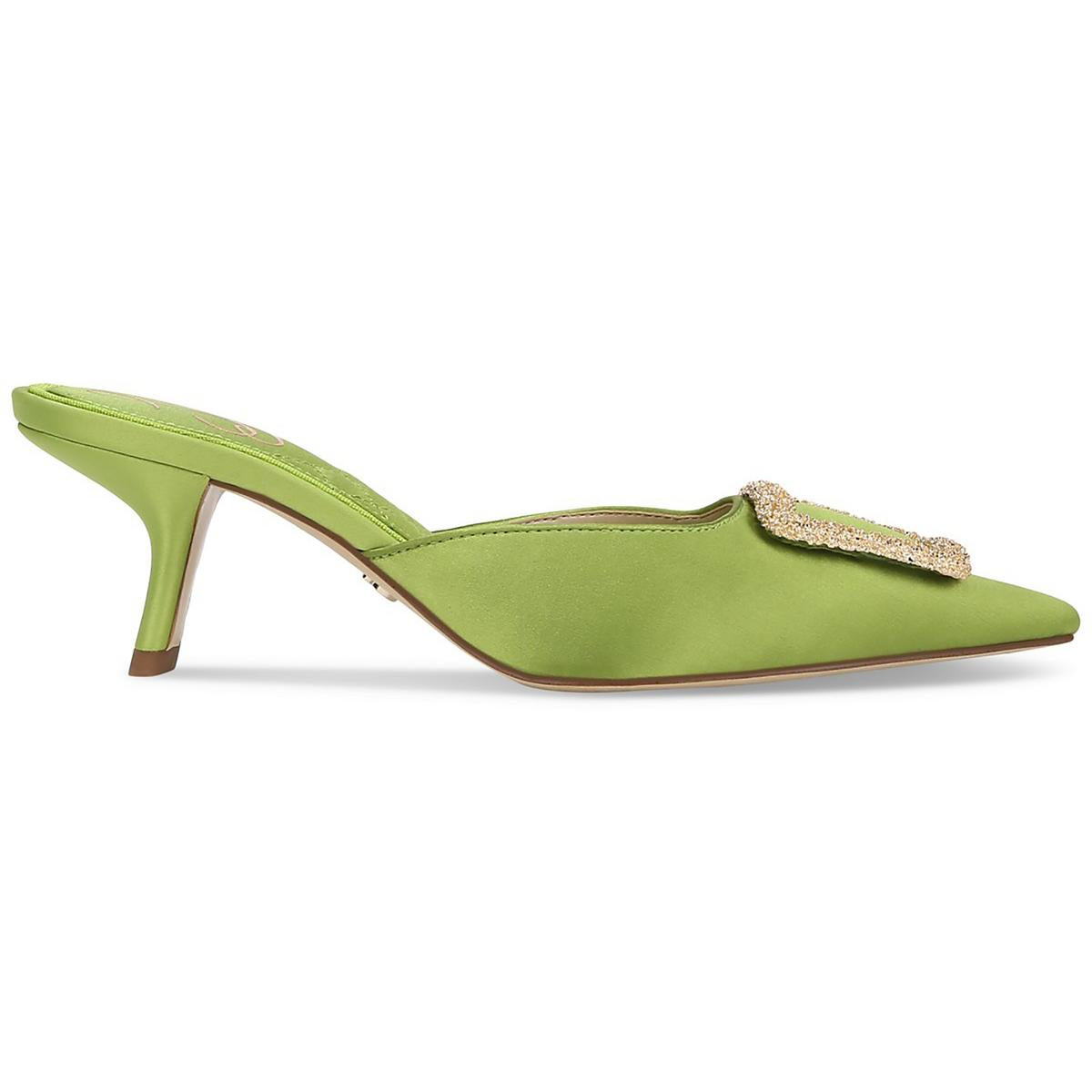 Brit Womens Satin Embellished Mules