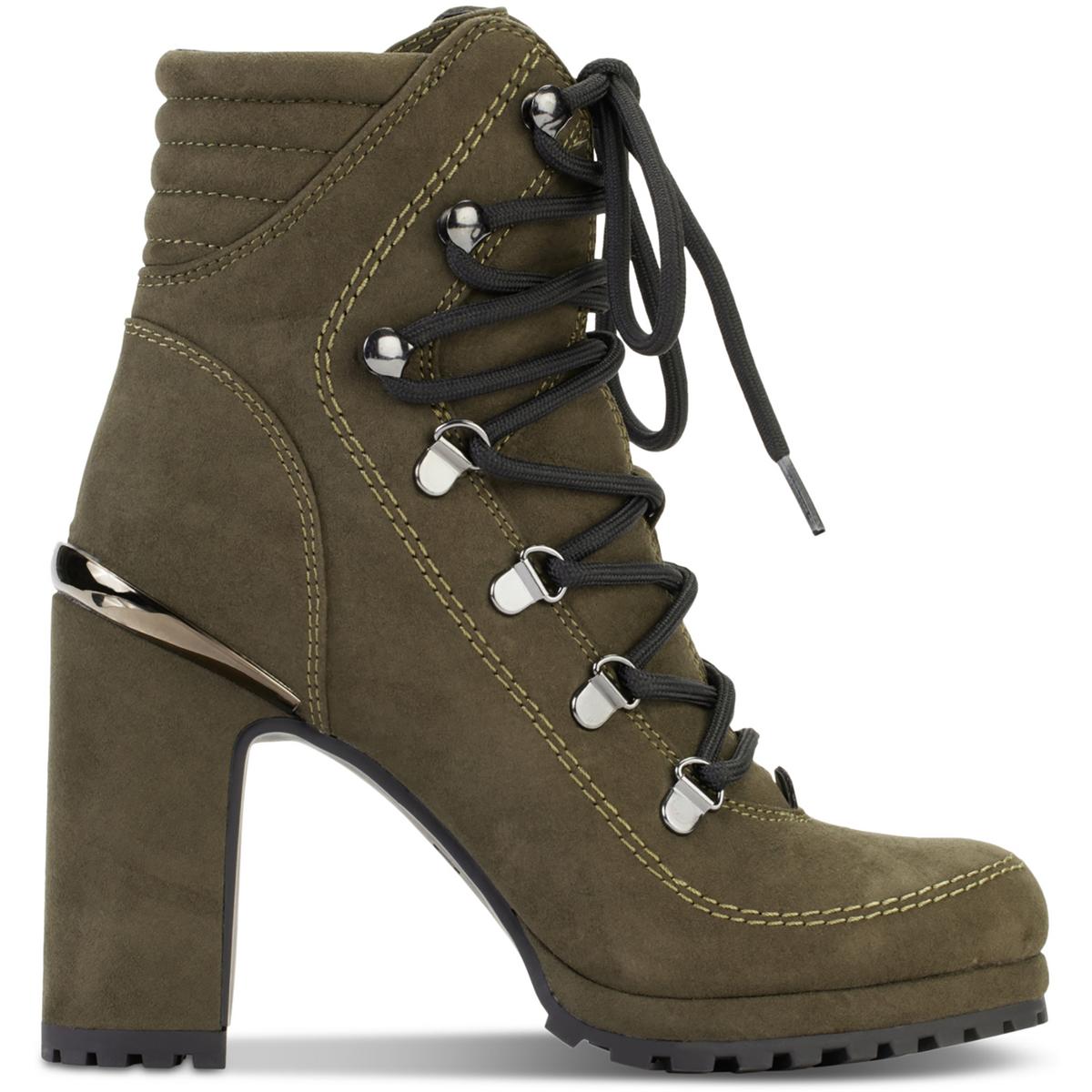 Lenni Womens Faux Leather Ankle Booties