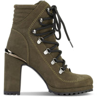 Lenni Womens Faux Leather Ankle Booties