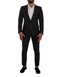 Dolce & Gabbana Men's Classic Fit Suit - Black 46r Black