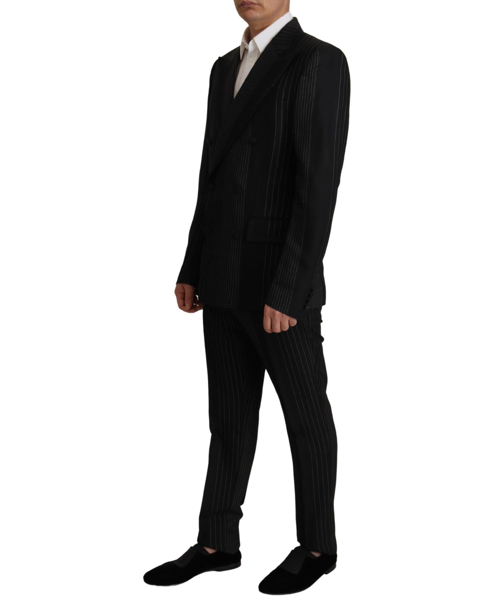 Dolce & Gabbana  Men's Double Breasted Pinstripe Suit