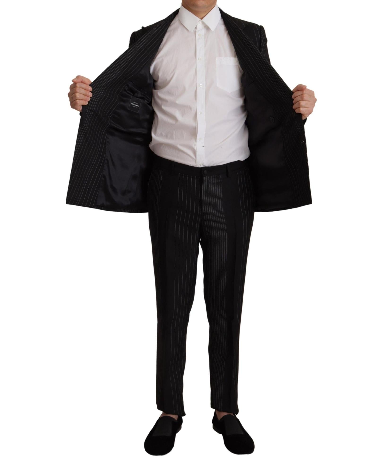 Dolce & Gabbana  Men's Double Breasted Pinstripe Suit