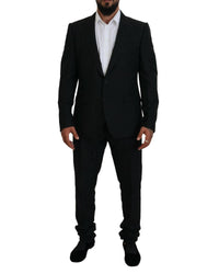 Dolce & Gabbana Men's Black Wool Suit 46r Black