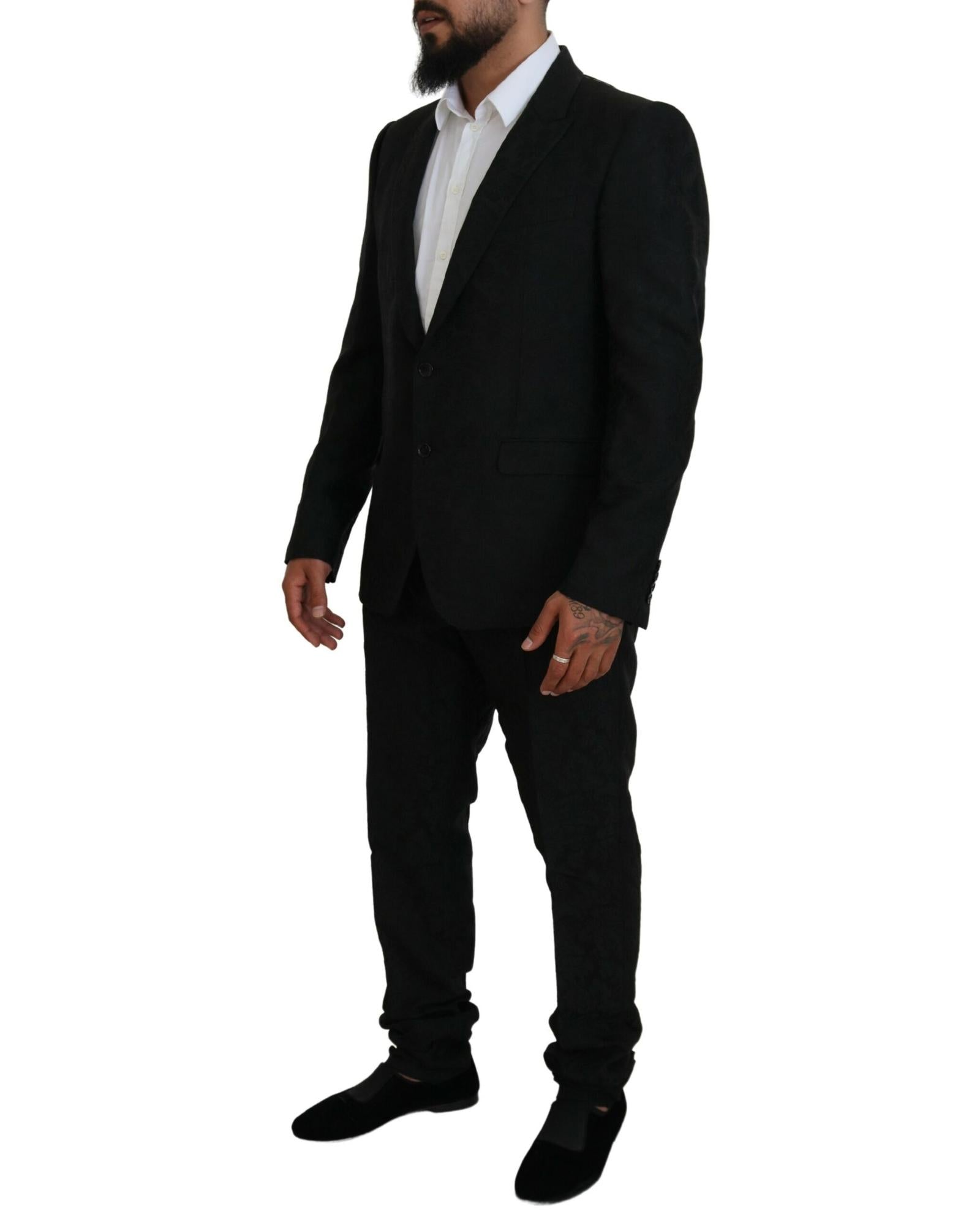 Dolce & Gabbana Men's Black Wool Suit