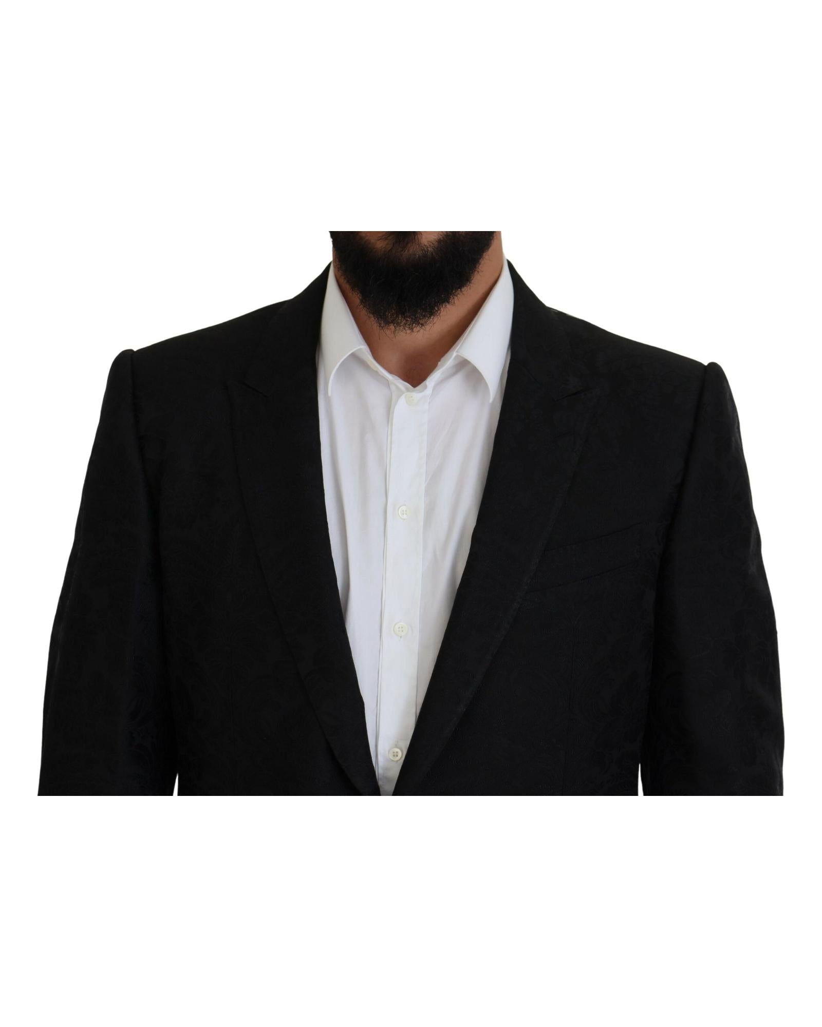 Dolce & Gabbana Men's Black Wool Suit
