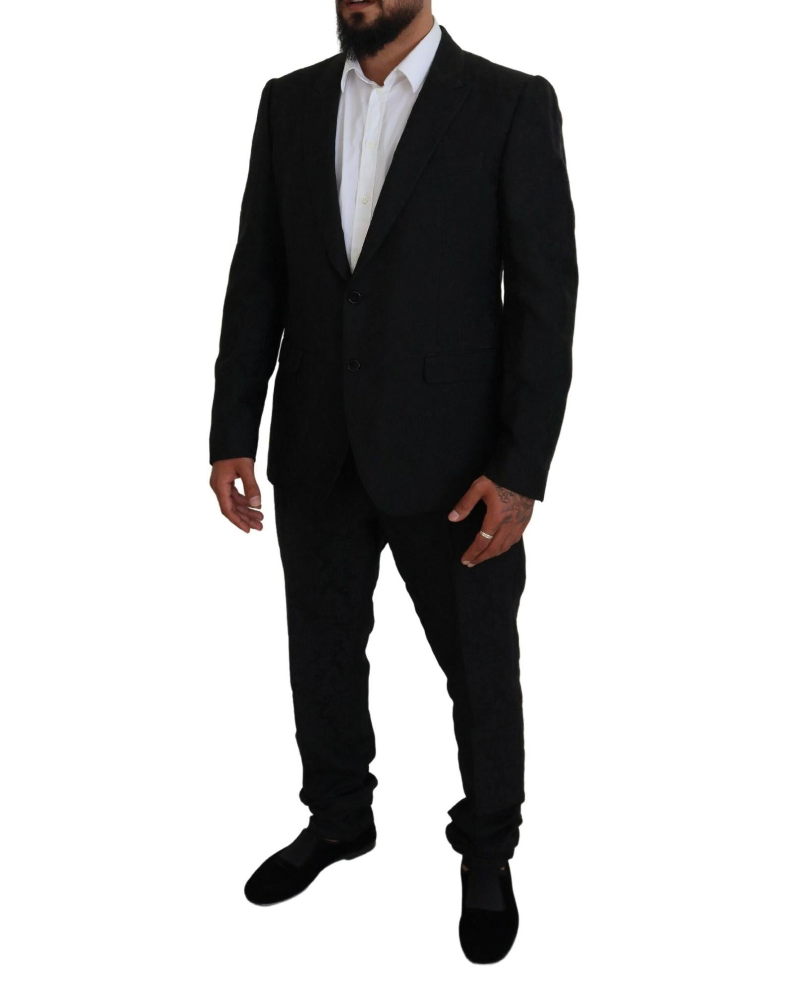 Dolce & Gabbana Men's Black Wool Suit