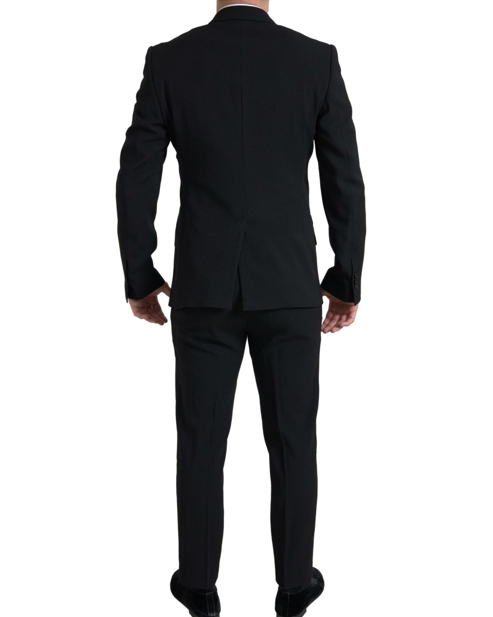 Dolce & Gabbana  Men's Double Breasted Blazer Black