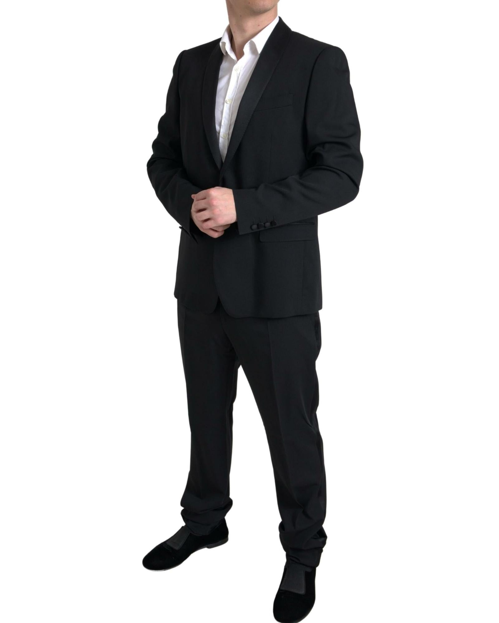 Dolce & Gabbana  Classic Tuxedo Suit for Men - Black