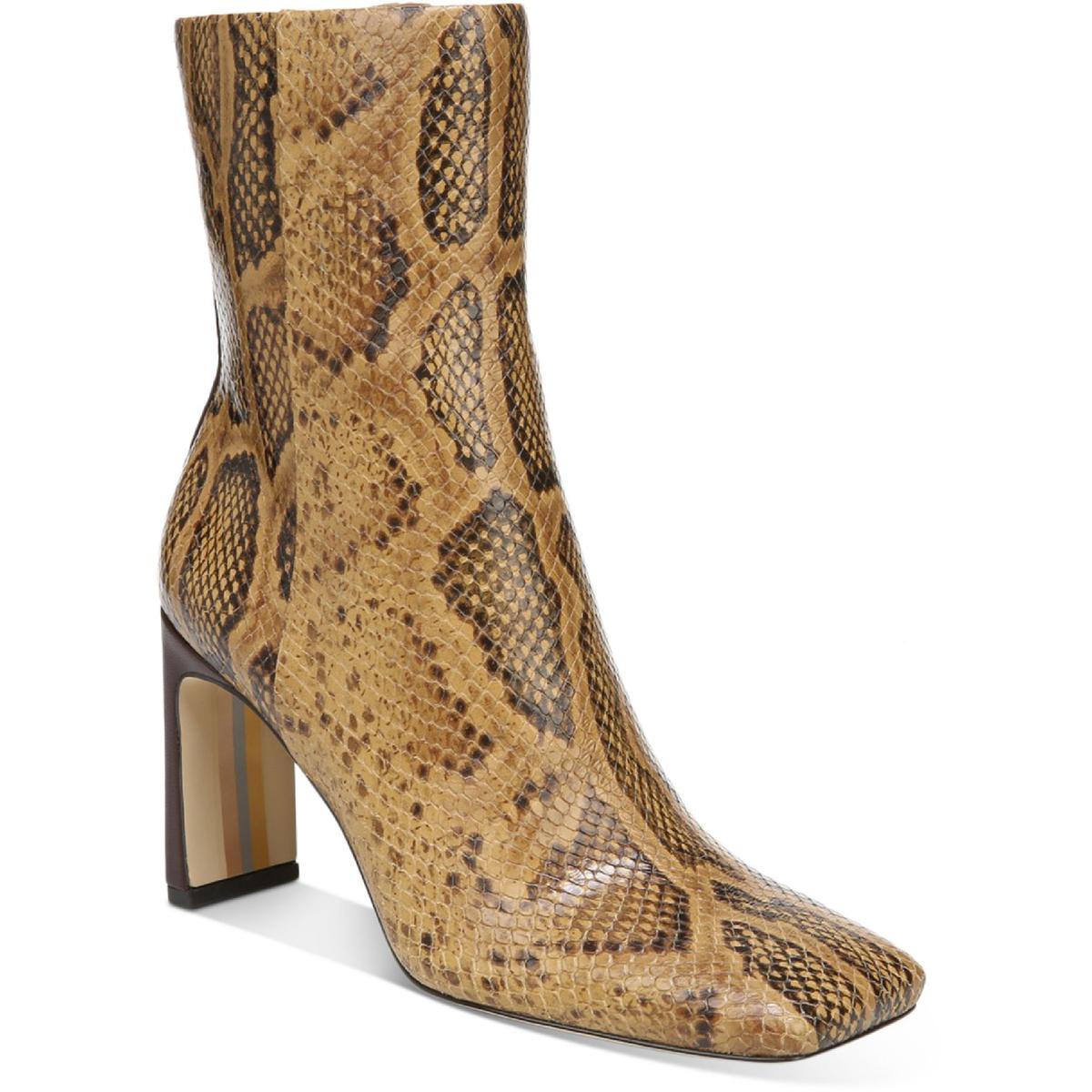 Anika Womens Leather Mid-Calf Boots