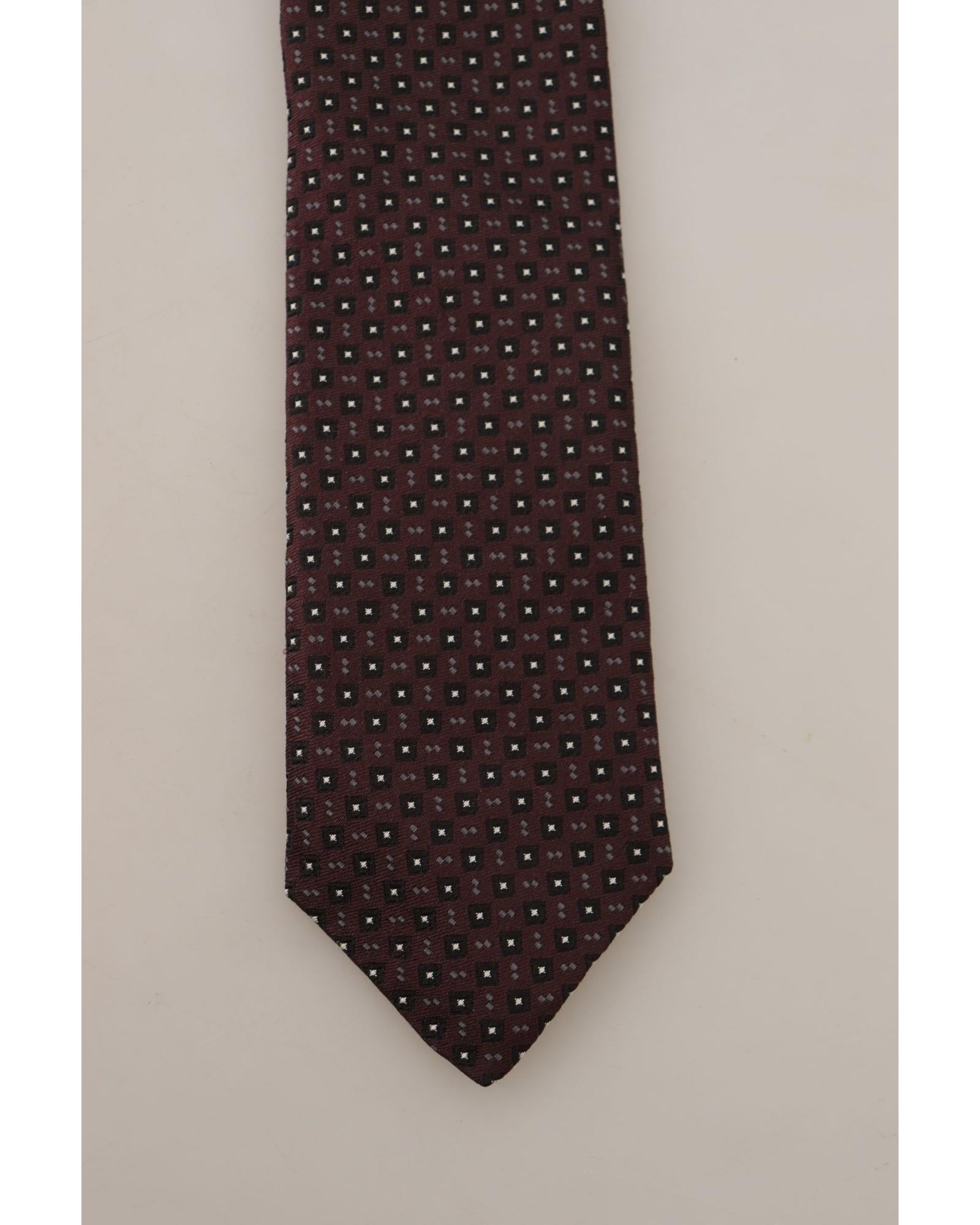 Dolce & Gabbana Dolce Gabbana Geometric Silk Tie
