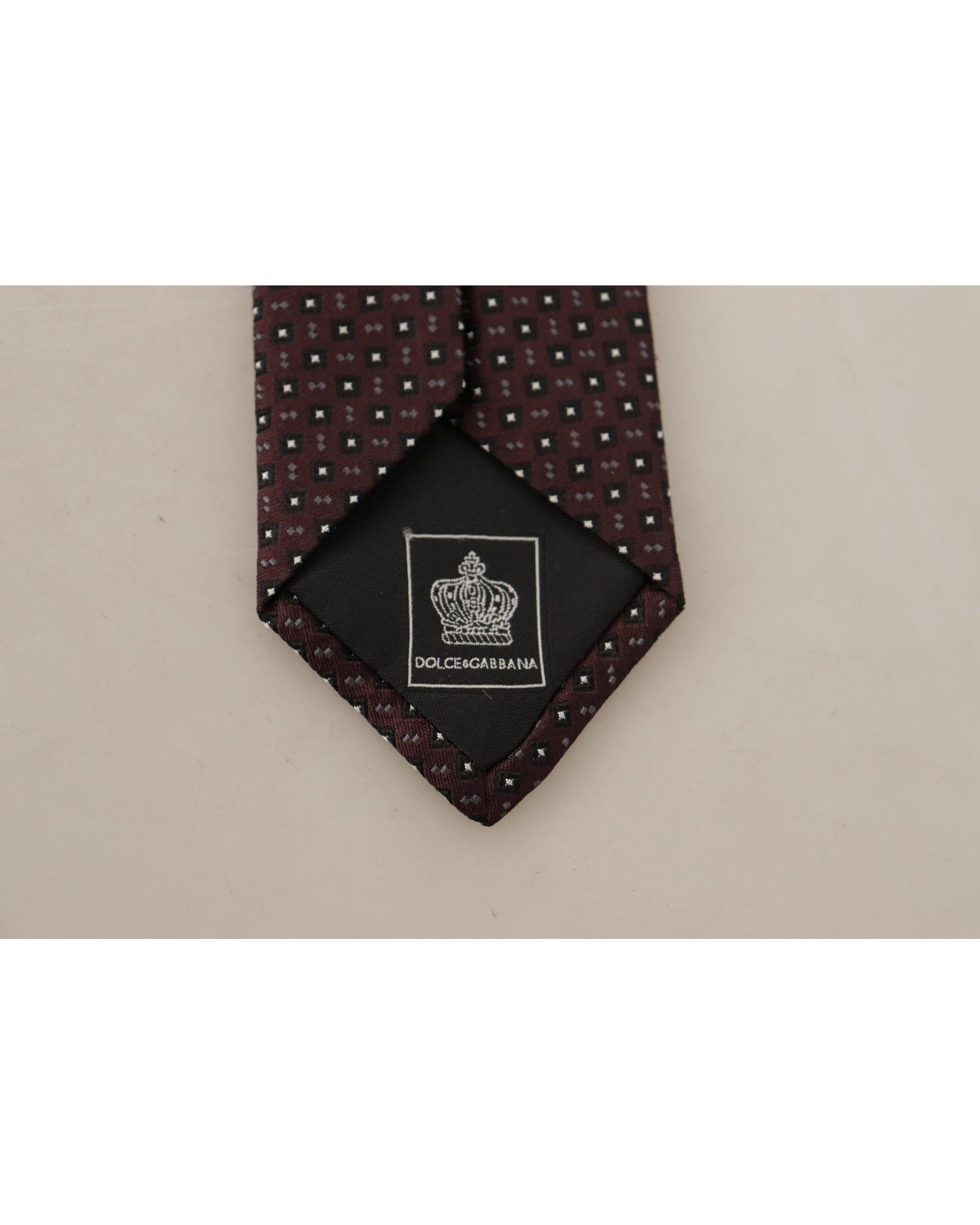 Dolce & Gabbana Dolce Gabbana Geometric Silk Tie