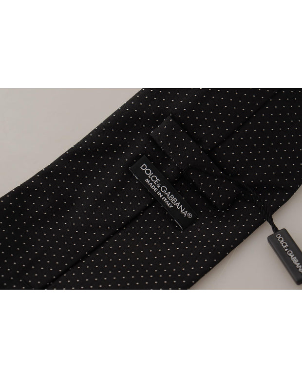 Dolce & Gabbana Polka Dots Adjustable Silk Tie