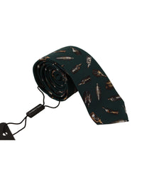 Dolce & Gabbana Bottle Print Silk Tie