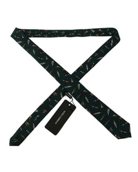Dolce & Gabbana Bottle Print Silk Tie