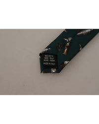 Dolce & Gabbana Bottle Print Silk Tie